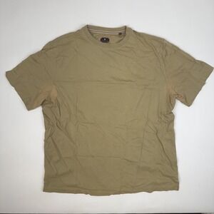 Mens Left Coast Tee Iconic 100% Pima Cotton Short Sleeve Brown Shirt Size Large